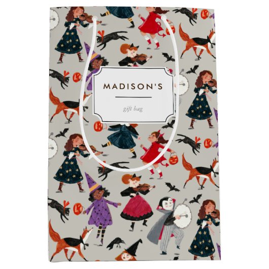 Halloween kinder partij medium cadeauzakje (Voorkant)