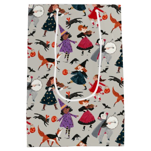 Halloween kinder partij medium cadeauzakje (Achterkant)