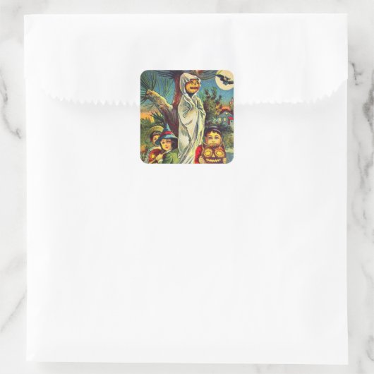  Halloween kinder pompoen vakantie sticker (Tas)