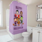 Halloween Kinder Schattigee kostuumfeest Douchegordijn (In situ)