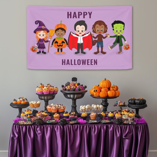 Halloween Kinder Schattigee kostuumfeest Spandoek