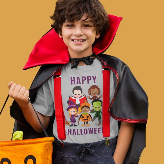 Halloween Kinder Schattigee kostuumfeest T-shirt