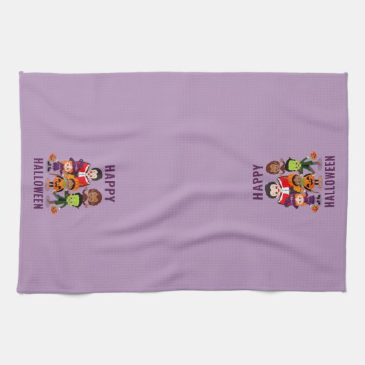 Halloween Kinder Schattigee kostuumfeest Theedoek (Horizontaal)