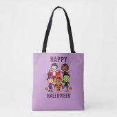 Halloween Kinder Schattigee kostuumfeest Tote Bag (Voorkant)