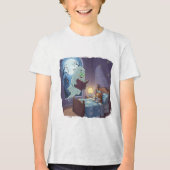 Halloween Kinder T-Shirt Spooky Ghost en Corgi (Voorkant)