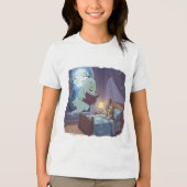 Halloween Kinder T-Shirt Spooky Ghost en Corgi (Voorkant)