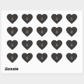 Halloween kinderdagverblijf docent kleine monsters hart sticker (Vel)