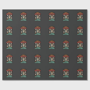 Halloween kinderdagverblijf leraar kleine monsters cadeaupapier