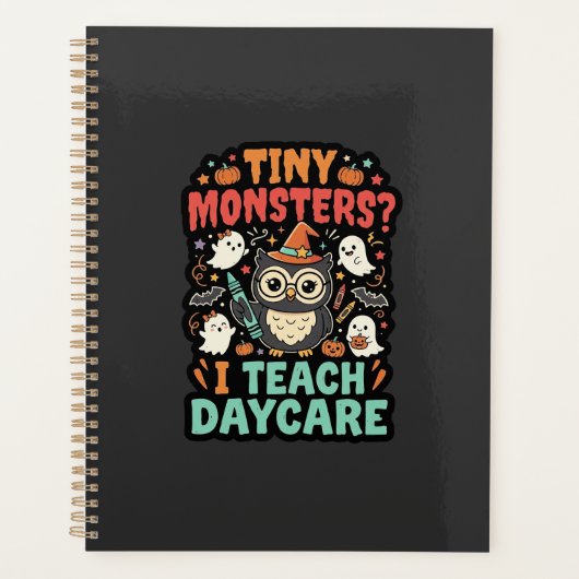 Halloween kinderdagverblijf leraar kleine monsters planner (Voorkant)