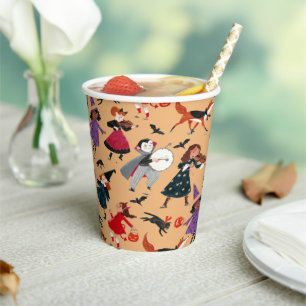 Halloween kinderen all-over print kostuum oranje papieren bekers