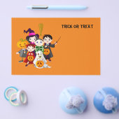 Halloween kinderen bedriegen of behandelen flyer (Enkel)