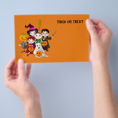Halloween kinderen bedriegen of behandelen flyer (Hand)