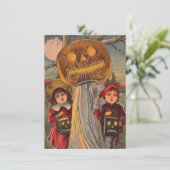 Halloween Kinderen Uitnodiging / Flat Kaart (Staand voorkant)