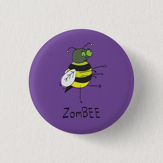 Halloween Kinderen Zombie Bij Halloween Knop Ronde Button 3,2 Cm (Voorkant)