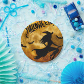Halloween Kinderfeest Heks Papieren Bordje (Feest)