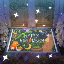 Halloween Kinderfeestje Helder Deurmat
