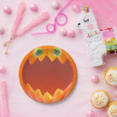 Halloween Kinderfeestje Pompoen Papieren Bord (Feest)