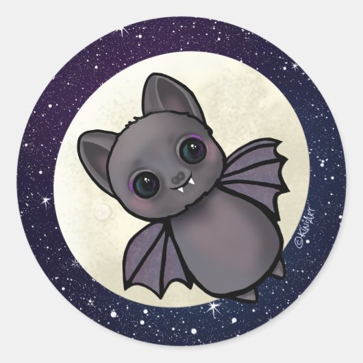 Halloween KiniArt Ronde Sticker (Voorkant)