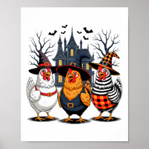 Halloween Kip Heks Griezelig Seizoen Voor Mannen V Poster