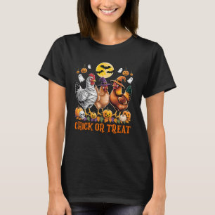 Halloween Kip Heks Kuiken Of Behandeling Spookacht T-shirt