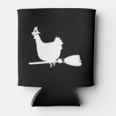 Halloween kip kippen heks grappig cadeau blikjeskoeler (Voorkant)