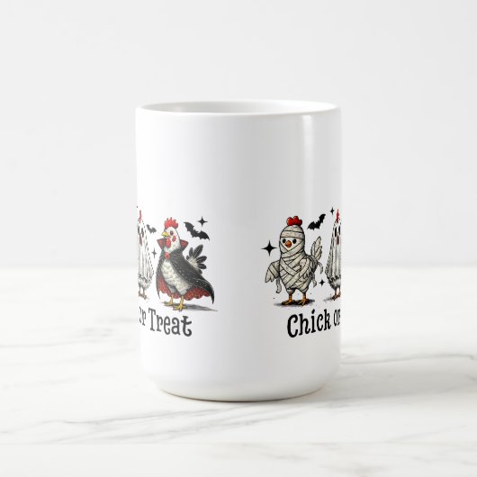 Halloween Kip Kostuum Grappig Chick Design 🎃👻 Koffiemok (Center)