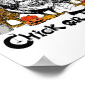 Halloween kip kuiken of behandelen spooky seizoen  poster (Hoek)