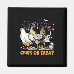 Halloween kip pompoen kuiken of behandelen spooky magneet
