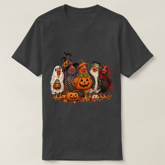 Halloween Kippen T-shirt (Design voorkant)