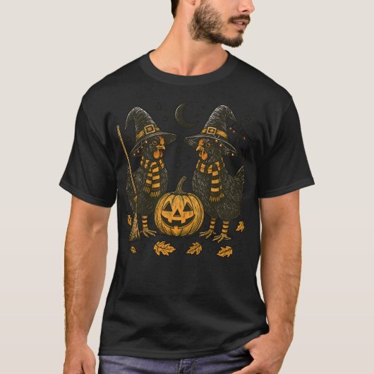 Halloween kippen t-shirt (Voorkant)