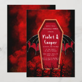 Halloween Kist en Vleugels van Vleermuizen Proefdi Kaart (Voorkant / Achterkant)