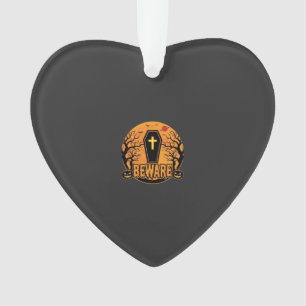 Halloween Kist Wees Op Je Hoede Pompoen Horror Ont Ornament