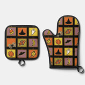 Halloween Kitchen Decor Ovenwant & Pannenlap Set (Voorkant)