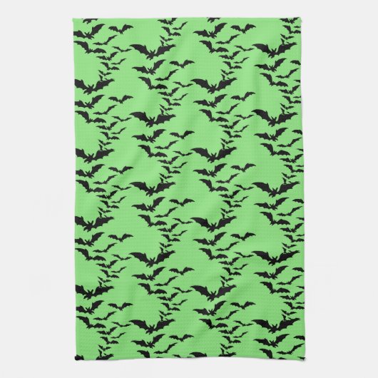 Halloween Kitchen Towel-Bats Kitchen Towel Theedoek (Verticaal)