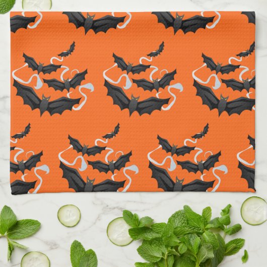 Halloween Kitchen Towel-Bats Theedoek (Gevouwen)