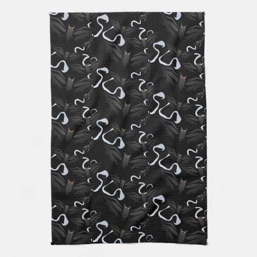 Halloween Kitchen Towel-Bats Theedoek (Verticaal)