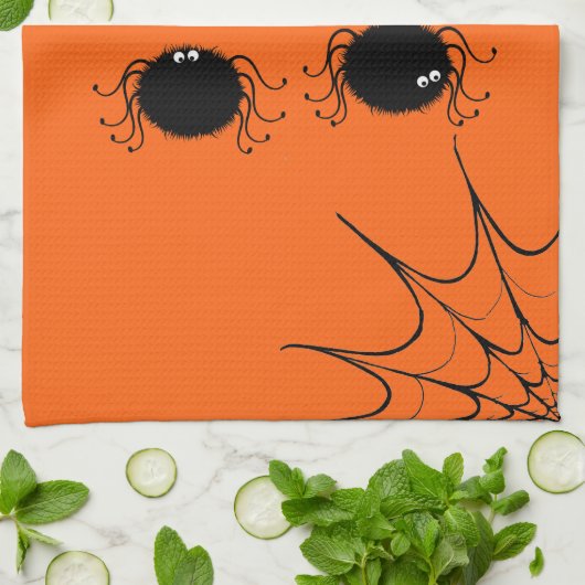 Halloween Kitchen Towel Dancing Spiders Theedoek (Gevouwen)