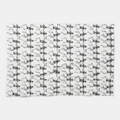 Halloween Kitchen Towel Dansende Skeletten Theedoek (Horizontaal)