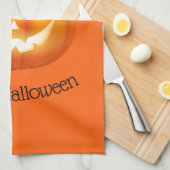 Halloween Kitchen Towel-Pumpkin Theedoek (Quarter Fold)