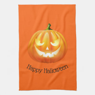Halloween Kitchen Towel-Pumpkin Theedoek