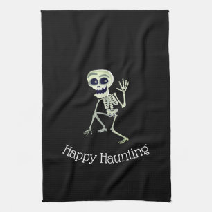 Halloween Kitchen Towel-Skeleton Theedoek