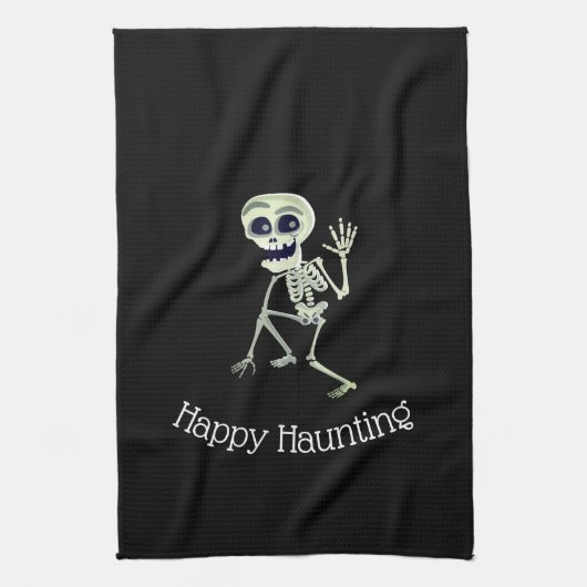 Halloween Kitchen Towel-Skeleton Theedoek (Verticaal)