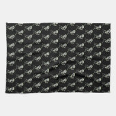 Halloween Kitchen Towel-Skeleton Theedoek (Horizontaal)