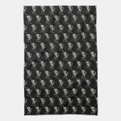Halloween Kitchen Towel-Skeleton Theedoek (Verticaal)