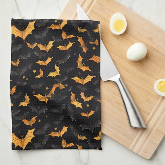 Halloween Kitchen Towel Theedoek (Quarter Fold)