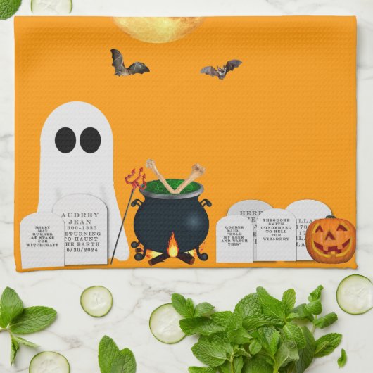 Halloween Kitchen Towel Theedoek (Gevouwen)