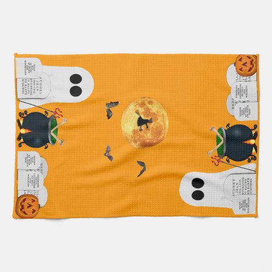 Halloween Kitchen Towel Theedoek (Horizontaal)