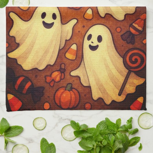 Halloween Kitchen Towel Theedoek (Gevouwen)