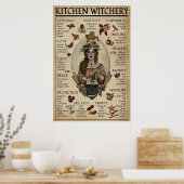 Halloween Kitchen Witchery Poster (Keuken)