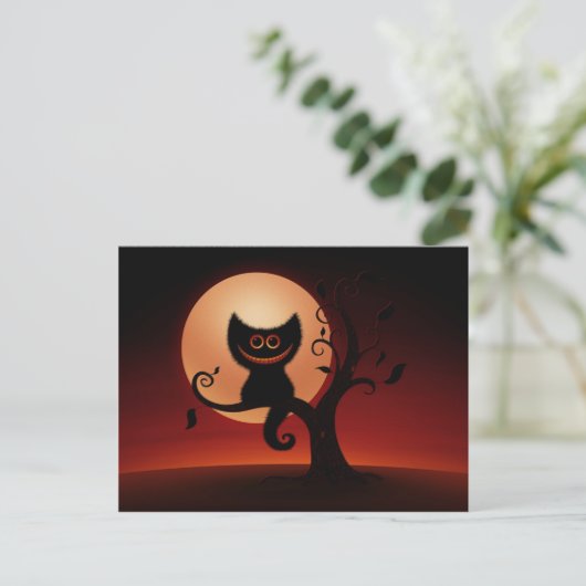 Halloween Kitten Briefkaart (Staand voorkant)